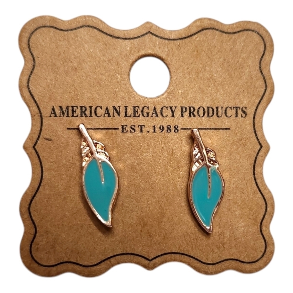 Leaf stud earrings American Legacy Products